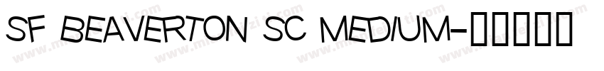 sf beaverton sc medium字体转换